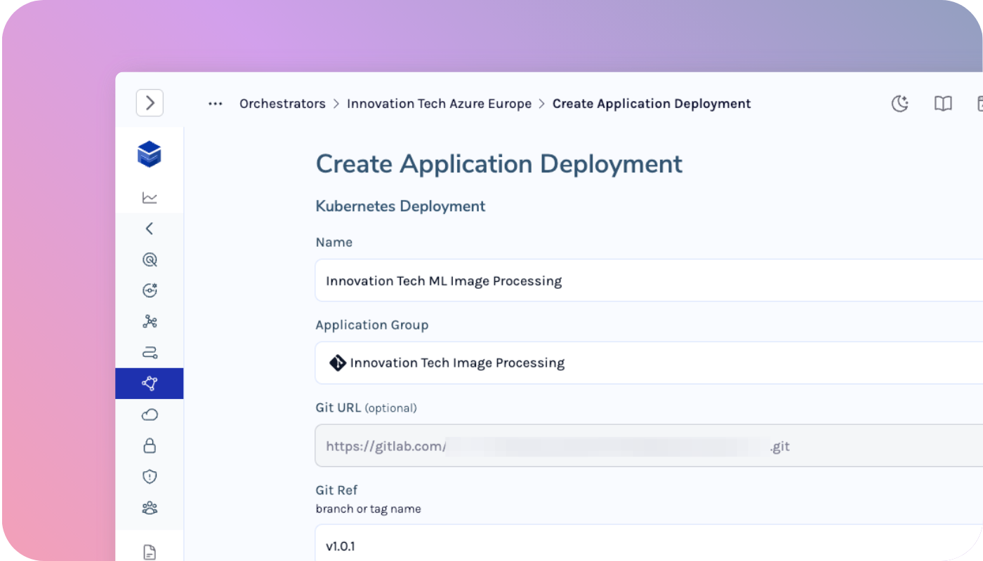 Create deployment Multistax.io